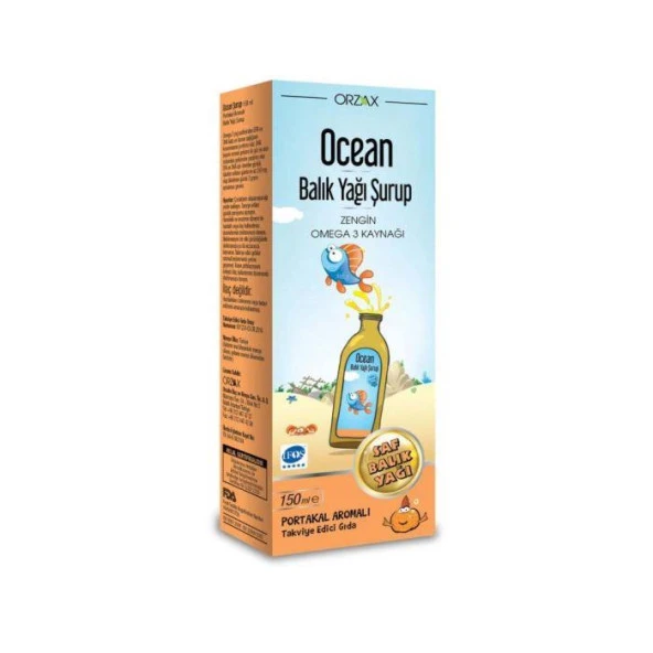 Ocean Balık Yağı Şurup Portakal Aromalı 150 ml ürün görseli 1