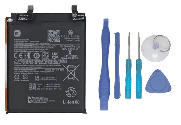 Xiaomi Mİ 12T PRO - BM5J - Batarya Pil Sıfır Orijinal + TAMİR SETİ ürün görseli 1