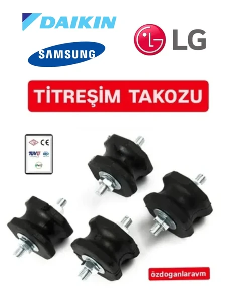 12000 VE  18000 Btu Klima Dış Ünite Titreşim Takozu ürün görseli 1