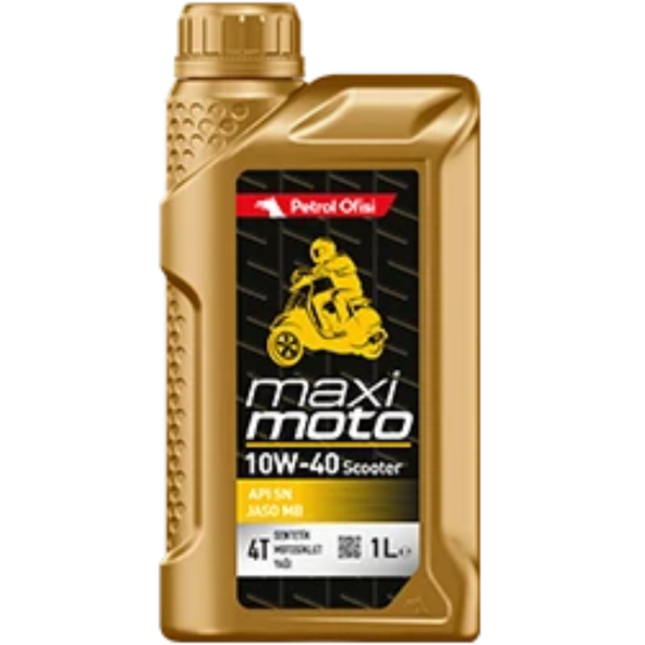 Petrol Ofisi maximoto 10W/40 SCOOTER Motosiklet yağ 1 lt ürün görseli 1