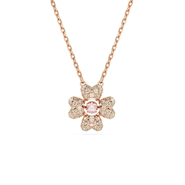 5674211 Swarovski Kolye Idyllia:Pend Cz Clover Silk/Ros ürün görseli 1