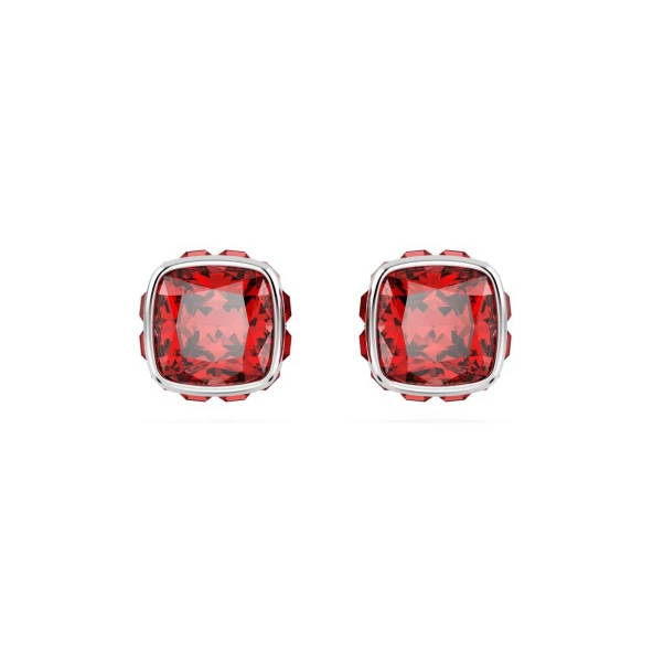 5661959 Swarovski Küpe Birthstone:Pe Studs Jul Red/Rhs ürün görseli 1