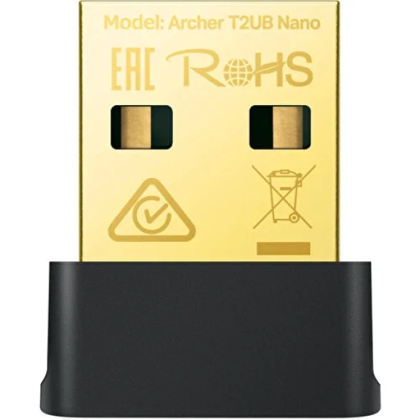 TP-Link Archer T2UB Nano, AC600 Mbps, Çift Bant, Wi-Fi 5 & Bluetooth 4.2, İkisi Bir Arada USB Adaptör ürün görseli 1