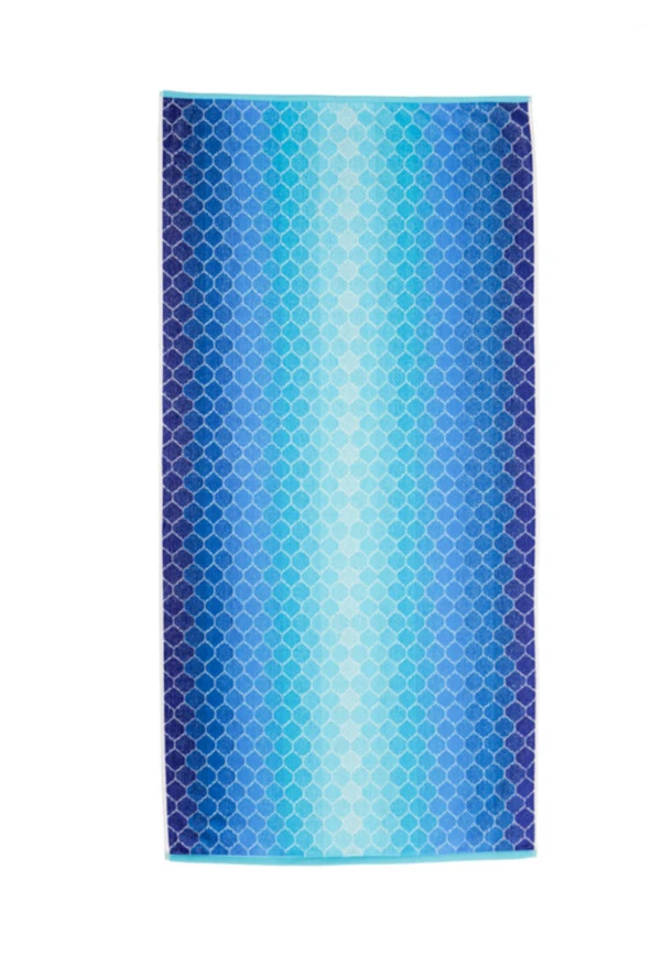 Summer Heat New Ombre Kadife Plaj Havlusu 70x140 Cm ürün görseli 1