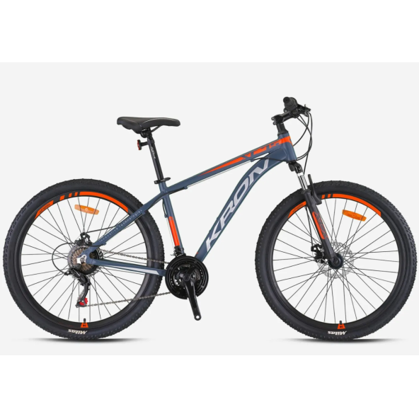 KRON XC 75 29 JANT 21 VİTES MEKANİK DİSK FREN 19" MAT GRİ NEON TURUNCU GRİ ürün görseli 1