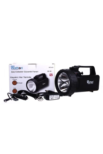 Black Watton Güvenlik Feneri 30 w Kuvvetinde Wt-401 ürün görseli 1
