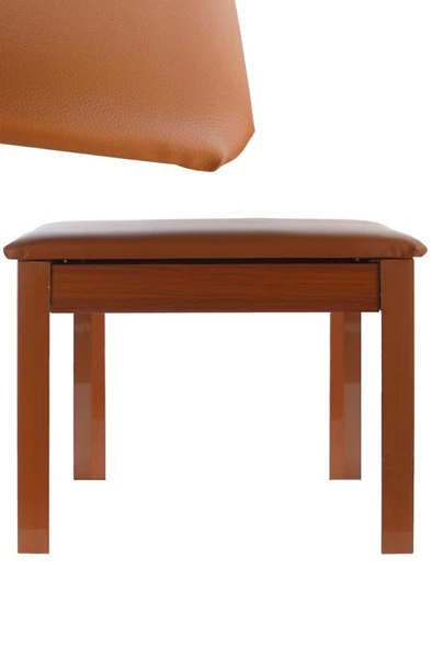 Midex TBX-144OR Üst Kalite Piyano Taburesi Gizli Bölmeli Turuncu Renk (32x54x48) ürün görseli 1