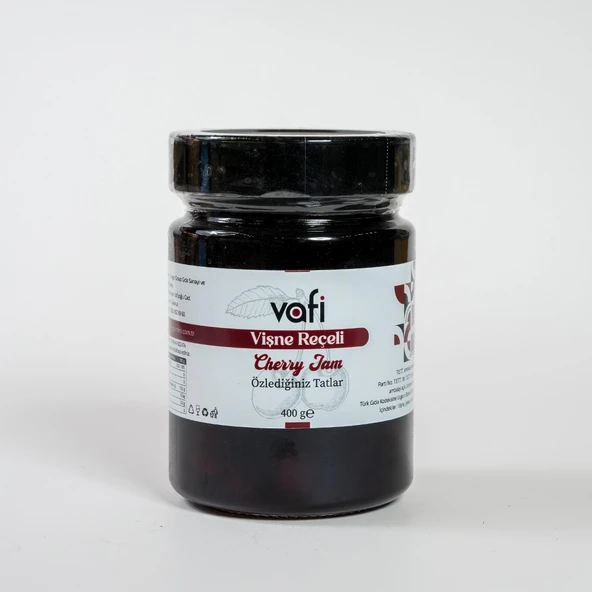 Vafi Reçel Serisi Vişne Reçeli 400 gr 1 ADET ürün görseli 1