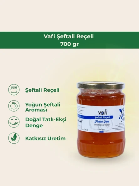 Vafi Şeftali Reçeli 700 gr MG 1 ADET - Resim 2