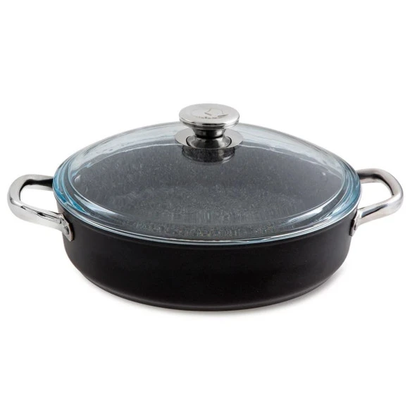 Jumbo Darci Black 7 Parça Granit Tencere Seti - Resim 4