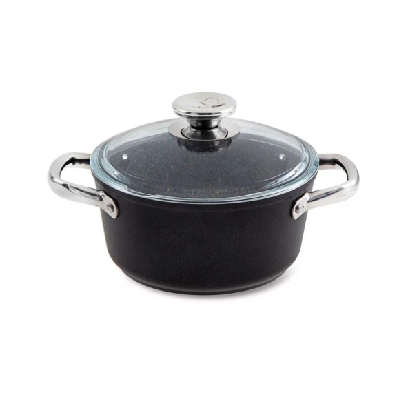 Jumbo Darci Black 7 Parça Granit Tencere Seti - Resim 5