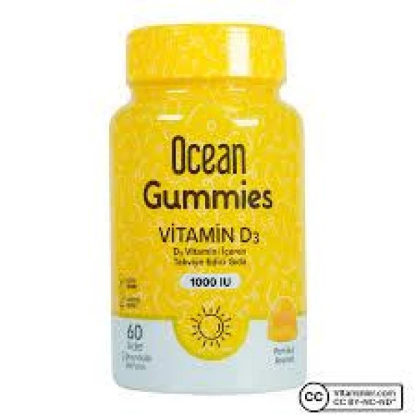 Ocean Gummies Vitamin D3 60 Çiğnenebilir Jel Form ürün görseli 1