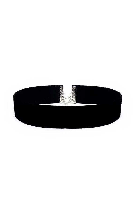 Siyah Kadife Kadın Choker Kolye ürün görseli 1