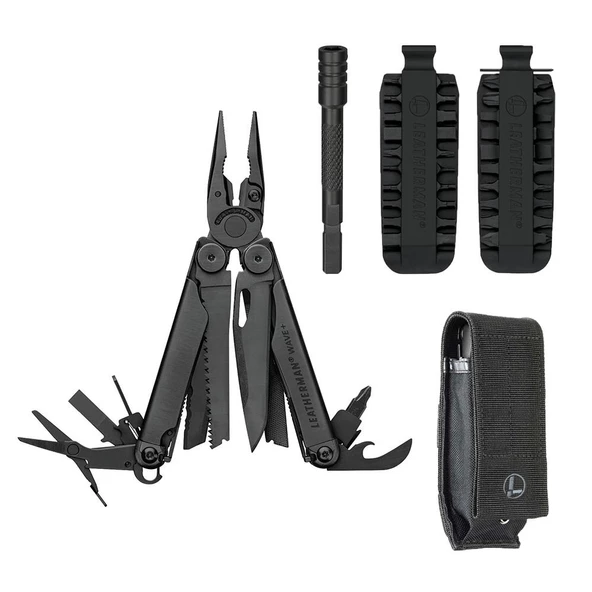 Leatherman Wave Plus Black Set Multi̇ Tool - Resim 2