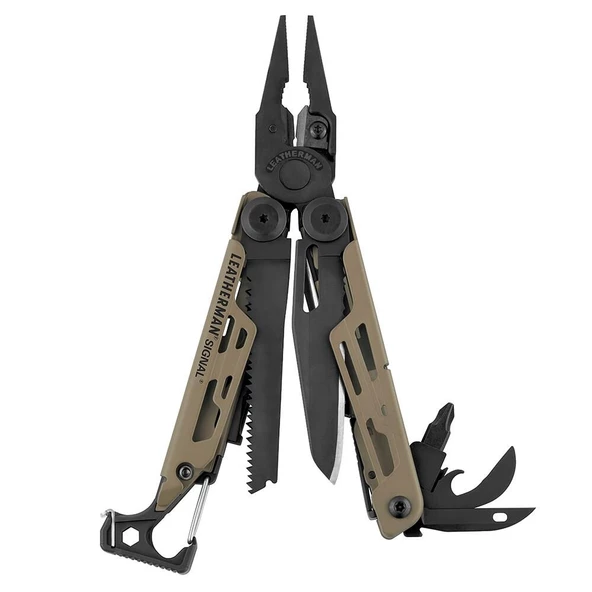 Leatherman Si̇gnal Coyote Tan Multi̇ Tool ürün görseli 1