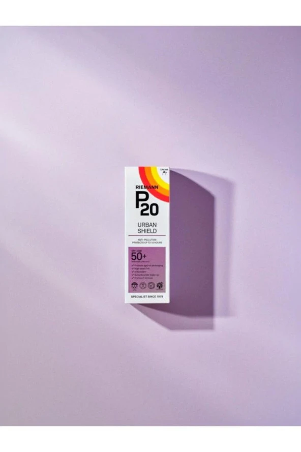 Riemann P20 Urban Shield SPF50+ FACE 50g Koruyucu Güneş Kremi ürün görseli 1