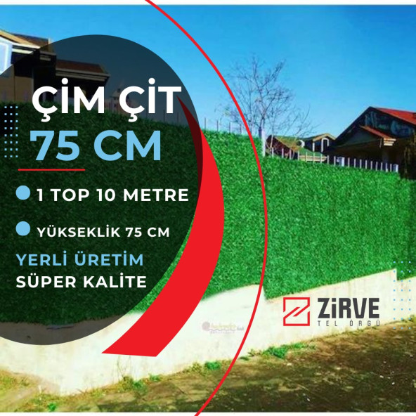 Zirve Tel Örgü Çim Çit Takımı 75cm x 10 Metre (5 Direk + Aparatlar) ürün görseli 1