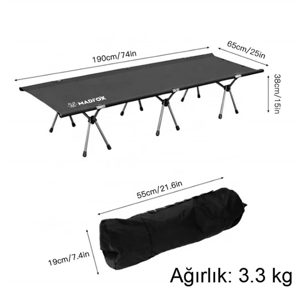 Madfox Avanger Katlanır Kamp Yatağı [ Kampet ] - Resim 2
