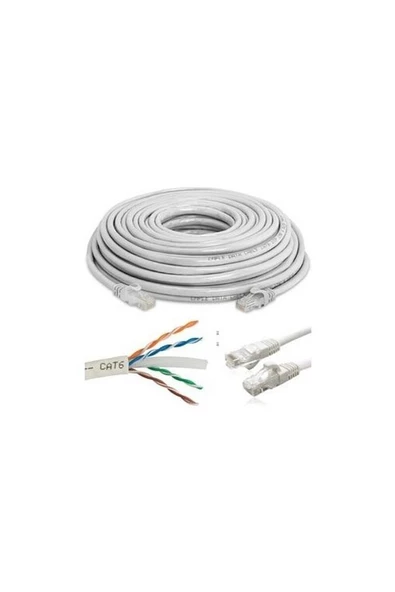 30 Metre Cat6 Internet Kablosu Ethernet Cat 6 ürün görseli 1