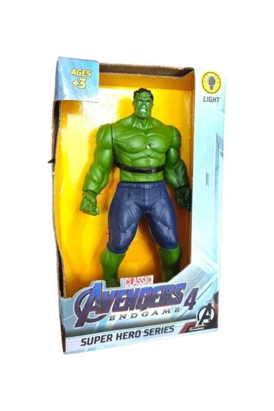 Bambam Avengers Hulk 16cm Işıklı Marvel Karakter Figür Oyuncak ürün görseli 1