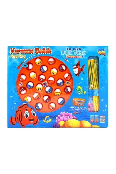 Bambamtoys Müzikli Balık Tutma Oyuncagı Kırmızı Balık ürün görseli 1