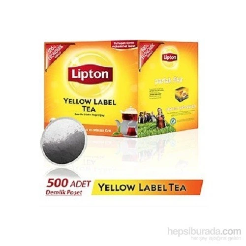 Lipton Yellow Label 3.2 gr 500'lü Demlik Poşet Çay - Resim 2