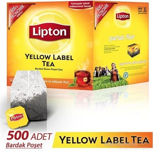 Lipton Yellow Label 2 gr 500'lü Bardak Poşet Çay - Resim 2