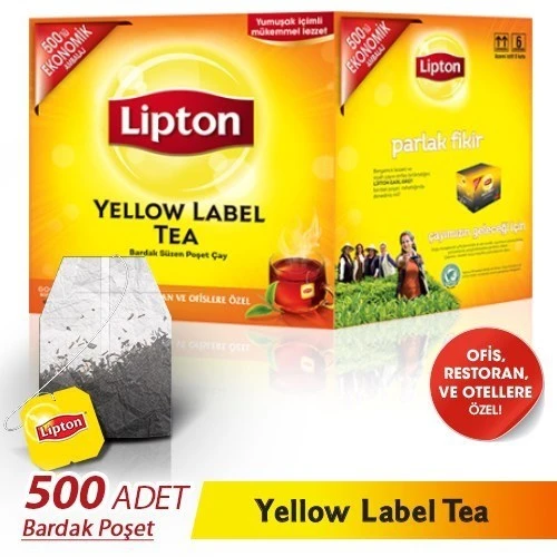 Lipton Yellow Label 2 gr 500'lü Bardak Poşet Çay ürün görseli 1