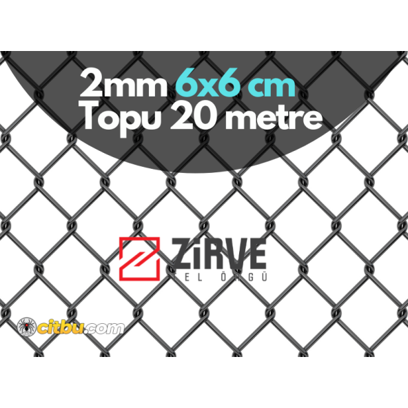Zirve Tel Örgü 2 mm 6x6, 150 cm Boy, 20 M ürün görseli 1