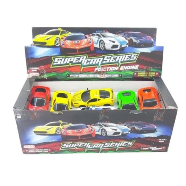 Toysan 1:16 Sürtmeli Araba Standlı TOY-84(1 Adet) ürün görseli 1