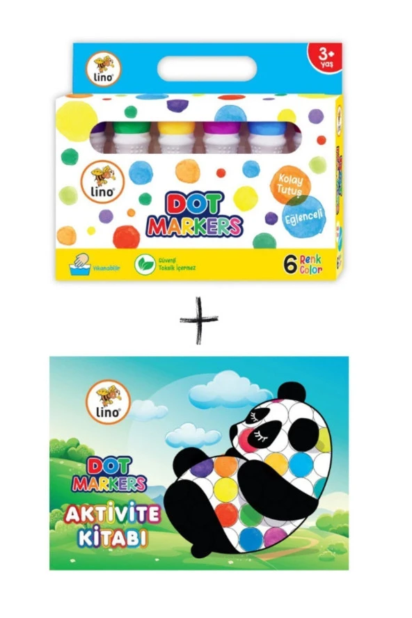 Dot Markers 6'lı Aktivite Kitabı Seti ürün görseli 1