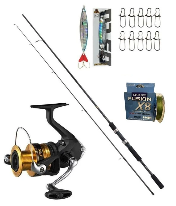 Shimano FX C3000 FX XT 270 Cm 10-30 Gr 8 Örgü Spin Olta Seti ürün görseli 1