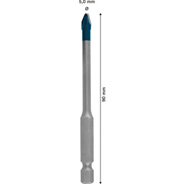 Bosch Expert Hex-9 Hardceramic Delme Ucu 5 x 90 mm - Resim 2