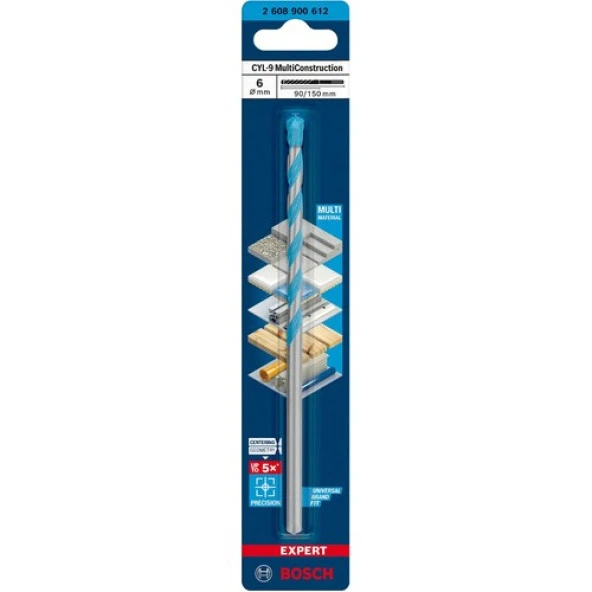 Bosch Expert 6X150 mm Cyl-9 Çok Amaçlı Matkap Ucu 2608900612 ürün görseli 1