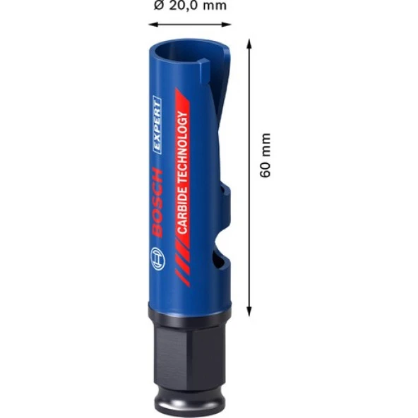 Bosch Expert Construction Material Delik Açma Testeresi 20 x 60 mm - Resim 2