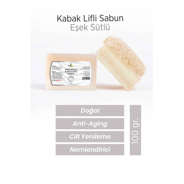 Tubalıfe Eşek Sütlü Kabak Lifli Sabun 100 gr ürün görseli 1