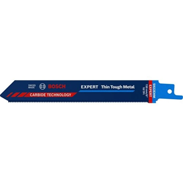 Bosch Expert ‘thin Tough Metal’ S 922 Ehm Panter Testere Bıçağı 1 Parça ürün görseli 1
