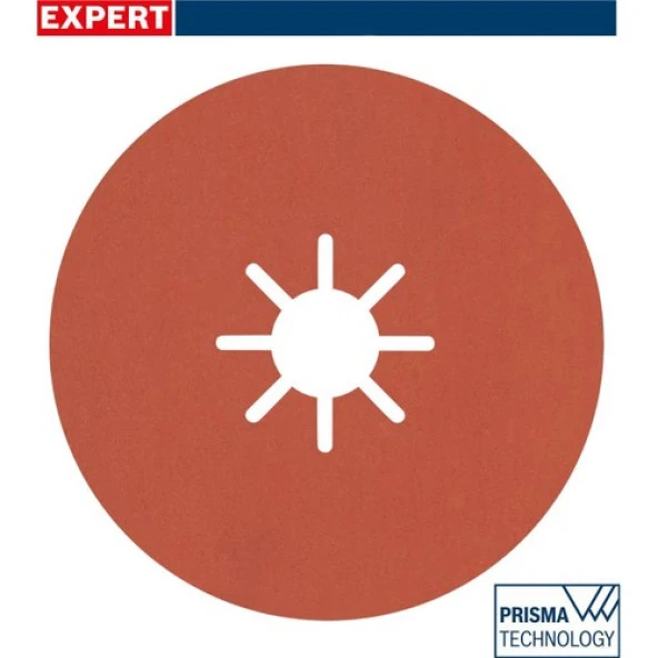 Bosch R782 Expert 180 mm 120 Kum Inox Disk Zımpara 25'li 2608621831 ürün görseli 1