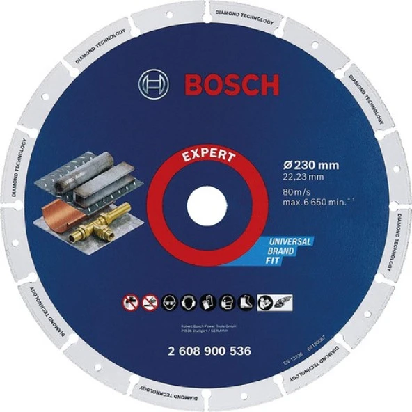 Bosch Expert 230 mm Elmas Metal Kesme Diski ürün görseli 1