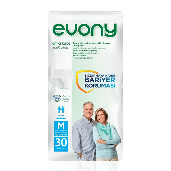 Evony Emici Külot M-Medium Beden 30 Adet ürün görseli 1