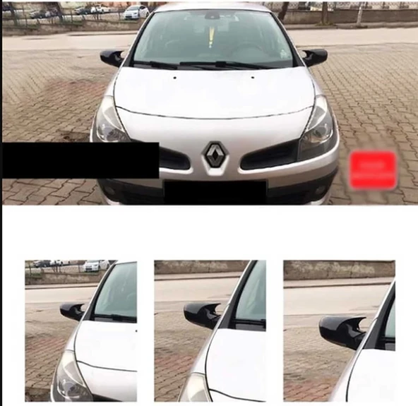 Renault Clio 2006-2009 Yarasa / Batman Ayna Kapağı ürün görseli 1