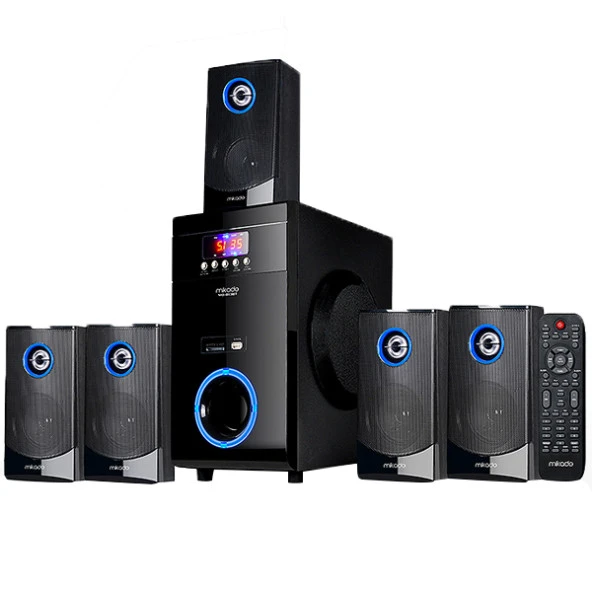 Mikado MD-813BT 5+1 USB/SD/FM Destekli Bluetooth Hoparlör - Speaker ürün görseli 1