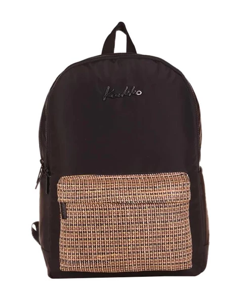 Kaukko Wicker Sırt Çantası Siyah K1716 ürün görseli 1