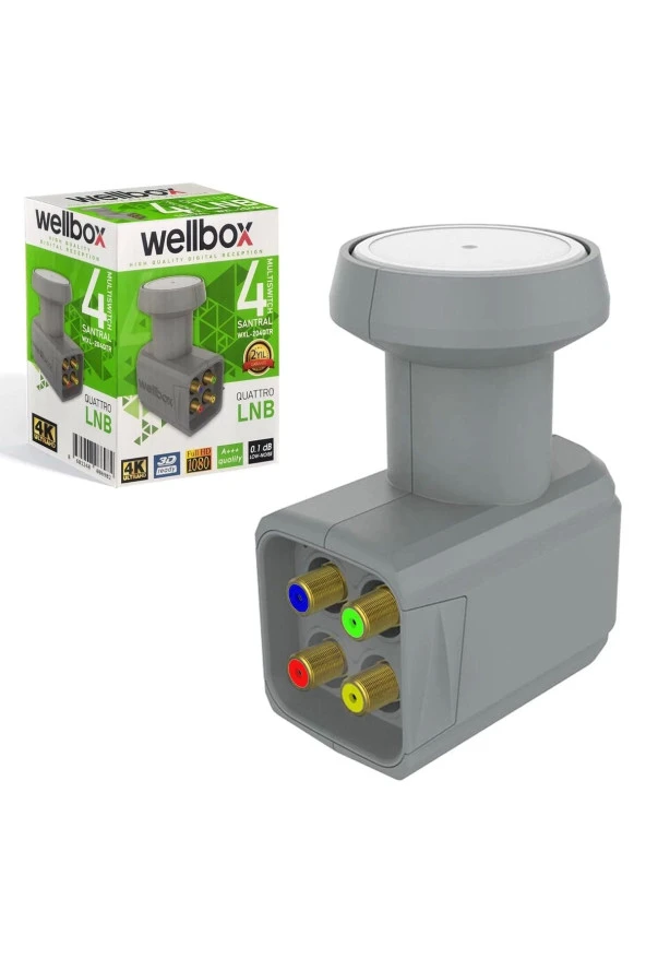 Wxl-104/204qtr 4lü Lnb Santral (QUATTRO) Gold 0.1db 3d 4k ürün görseli 1