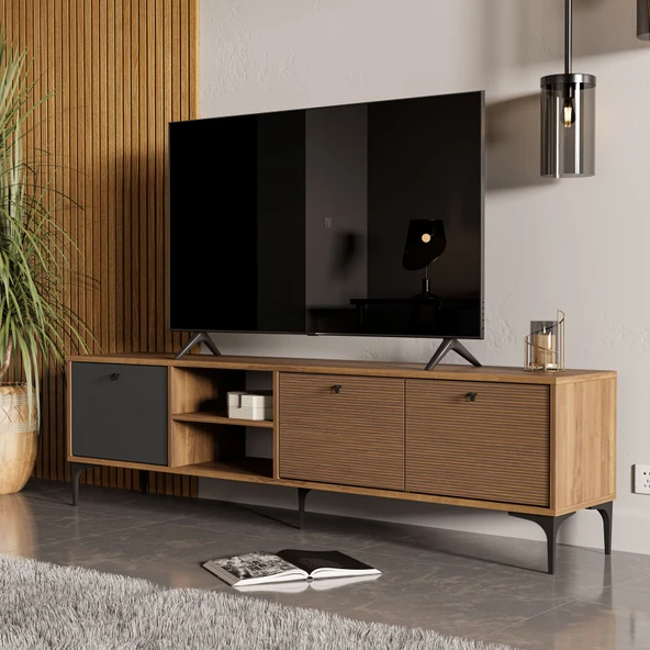 Mezza 1362 Vision Tv Ünitesi Ürgüp - Kaplan - Antrasit ürün görseli 1