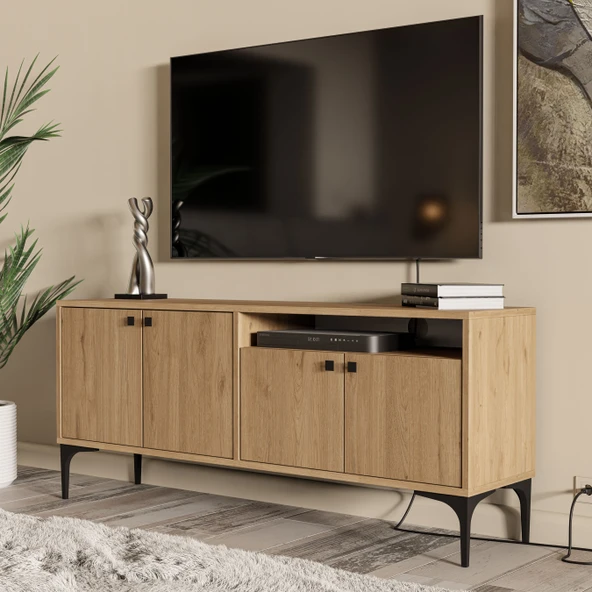Mezza 1546 Artemis 139 Cm Tv Ünitesi Sepet Rengi ürün görseli 1