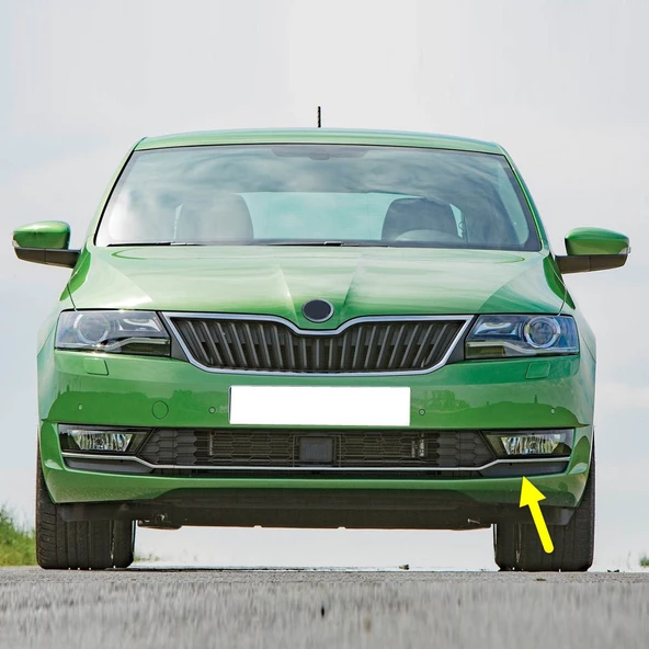 Skoda Rapid 2017-2020 Ön Tampon Sol Sis Farı Kapağı Kromlu 5JA807681B ürün görseli 1