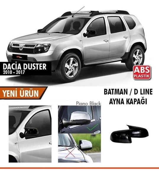 Dacia Duster 2010-2017 Yarasa / Batman Ayna Kapağı ürün görseli 1