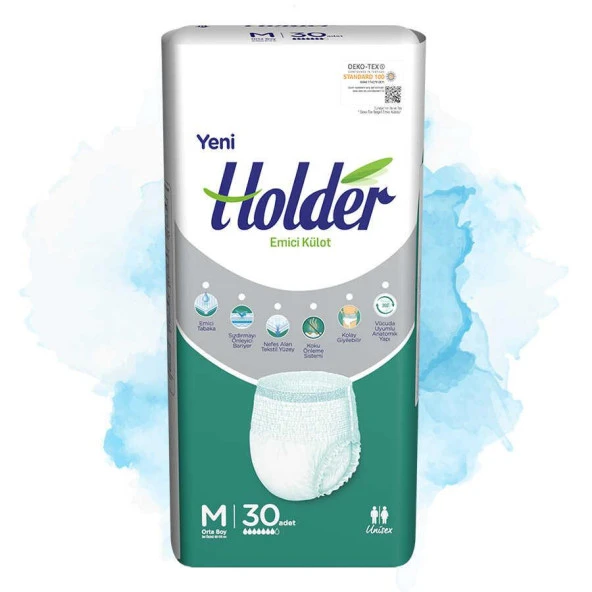 Holder Emici Külot Yetişkin Hasta Bezi Orta Boy ( Medium ) 30 Adet ürün görseli 1