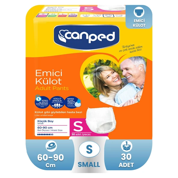 Canped Emici Külot S-Small Beden 30 Adet ürün görseli 1